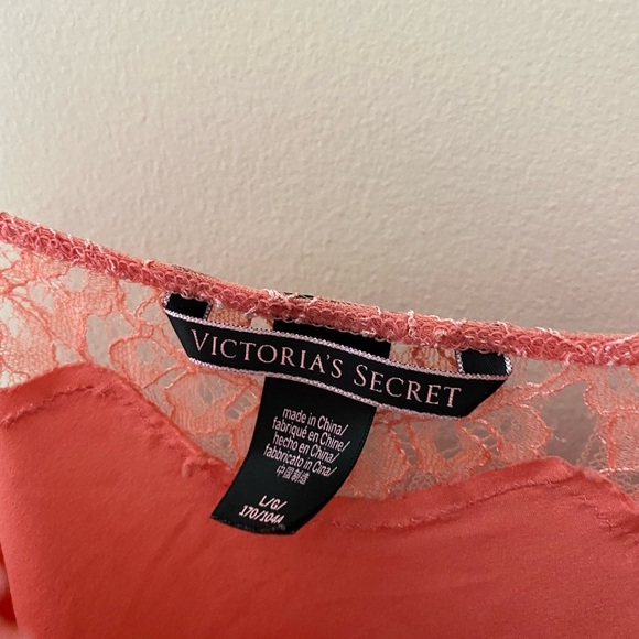 Women’s Victoria’s Secret Orange Lace Slip Camisole Lingerie Tank Top Size Large - Picture 3 of 6